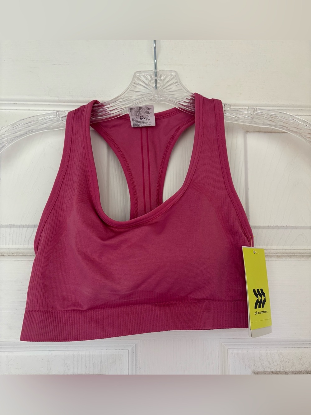 all in motion Fuchsia Seamless Racerback Sports Bra